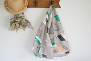 あづまバッグ「山なみ」ライトグレー