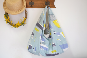 あづまバッグ「山なみ」スカイブルー