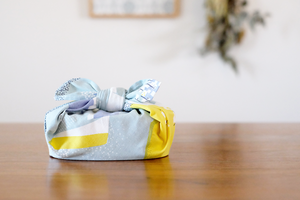 ハンカチ・お弁当包み「山なみ」スカイブルー